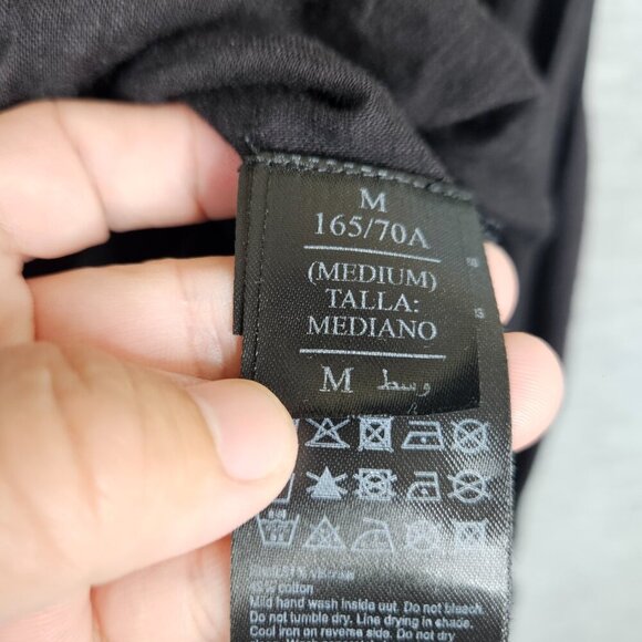 ALLSAINTS Elina Shirt Women’s V-neck Long Sleeve Twist Front Button Up Sz M - Picture 4 of 9